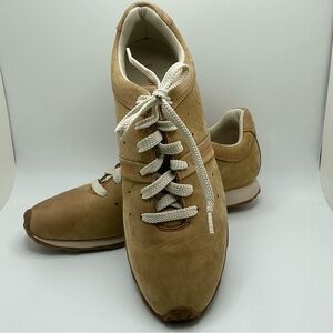 Women's Timberland Suede/Leather Lightweight Lace Up Sneakers Wheat Tan W 8.5 SR